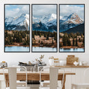 Grand Teton Park Wall Art Canvas Print – Framed Alpine Lake