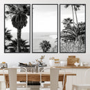 Palm Trees Wall Art Canvas Print – Framed Coastal Ocean