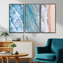 Aerial Ocean View Wall Art Canvas Print – Framed Soft Blue by MyGreatCanvas | Canvas Wall Art Prints | Photo Prints & Wall Decor