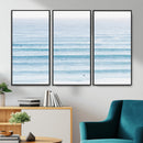 Ocean Wave Surfer Wall Art – Framed Minimal Seascape Canvas by MyGreatCanvas | Canvas Wall Art Prints | Photo Prints & Wall Decor