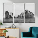 Coastal Wall Art – Framed Black White Ocean Canvas Artwork, by MyGreatCanvas | Canvas Wall Art Prints | Photo Prints & Wall Decor