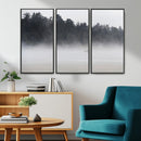 Surfer Fog Wall Art Canvas Print – Framed Foggy Beach Scene by MyGreatCanvas | Canvas Wall Art Prints | Photo Prints & Wall Decor