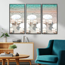 Calm Beach Wall Art – Framed Turquoise Water Canvas Artwork, by MyGreatCanvas | Canvas Wall Art Prints | Photo Prints & Wall Decor