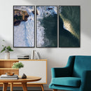 Ocean Wave Wall Art – Aerial Coastal View Canvas Artwork, by MyGreatCanvas | Canvas Wall Art Prints | Photo Prints & Wall Decor