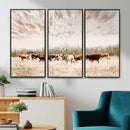 Longhorn Cattle Wall Art Canvas Print – Framed Texas Ranch