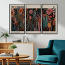 Modern Japanese Wall Art Canvas Print – Framed Abstract