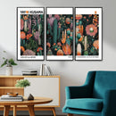 Modern Japanese Wall Art Canvas Print – Framed Abstract