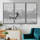 Elk Wildlife Wall Art Canvas Print – Framed Mountain Elk Art by MyGreatCanvas | Canvas Wall Art Prints | Photo Prints & Wall Decor