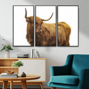 Highland Cow Wall Art Canvas Print – Framed Farmhouse Rustic by MyGreatCanvas | Canvas Wall Art Prints | Photo Prints & Wall Decor