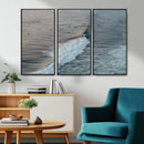 Ocean Waves Wall Art Canvas Print – Framed Coastal Serenity