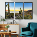 Saguaro Cactus Wall Art Canvas Print – Framed Desert Sunset by MyGreatCanvas | Canvas Wall Art Prints | Photo Prints & Wall Decor