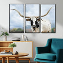 Texas Longhorn Wall Art Canvas Print – Framed Western Rustic by MyGreatCanvas | Canvas Wall Art Prints | Photo Prints & Wall Decor