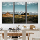 Rustic Farmhouse Wall Art Canvas Print – Teton Range Mormon