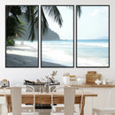 Tropical Beach Wall Art Canvas Print – Framed Serene Ocean by MyGreatCanvas | Canvas Wall Art Prints | Photo Prints & Wall Decor
