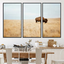 Buffalo Wall Art Canvas Print – Framed Western Wildlife