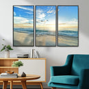 Minimalist Seaside Wall Art Canvas Print – Morning Glow