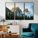 Wilderness Wall Art Canvas Print – Misty Forest Nature