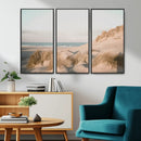 Beach Landscape Wall Art Canvas Print – Framed Sand Dune