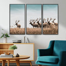 Elk Herd Wall Art Canvas Print – Framed Wildlife Photography