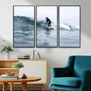 Surfer on Wave Wall Art Canvas Print – Framed Ocean by MyGreatCanvas | Canvas Wall Art Prints | Photo Prints & Wall Decor