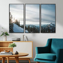 Snowy Mountains Wall Art Canvas Print – Framed Alpine by MyGreatCanvas | Canvas Wall Art Prints | Photo Prints & Wall Decor