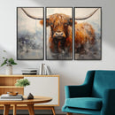 Scottish Highland Wall Art Canvas Print, Framed Longhorn Art by MyGreatCanvas | Canvas Wall Art Prints | Photo Prints & Wall Decor