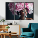Black Beauty Petal Crown Wall Art Canvas Print – Floral by MyGreatCanvas | Canvas Wall Art Prints | Photo Prints & Wall Decor