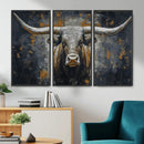 Rustic Bull Wall Art Canvas Print, Longhorn Wall Decor for by MyGreatCanvas | Canvas Wall Art Prints | Photo Prints & Wall Decor