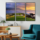 Pebble Beach Golf Wall Art Canvas Print – Iconic Coastal by MyGreatCanvas | Canvas Wall Art Prints | Photo Prints & Wall Decor