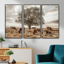 Texas Longhorn Cattle Wall Art, Rustic Western Ranch Canvas by MyGreatCanvas | Canvas Wall Art Prints | Photo Prints & Wall Decor