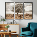 Texas Longhorn Cattle Wall Art, Rustic Western Ranch Canvas by MyGreatCanvas | Canvas Wall Art Prints | Photo Prints & Wall Decor