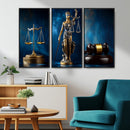 Lady Justice Wall Art Canvas Print – Elegant Gold Legal by MyGreatCanvas | Canvas Wall Art Prints | Photo Prints & Wall Decor