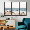 Coastal Ocean View Wall Art Canvas Print – Serene Rocky by MyGreatCanvas | Canvas Wall Art Prints | Photo Prints & Wall Decor
