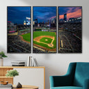 Target Field Wall Art Canvas Print – Baseball Stadium Scene,