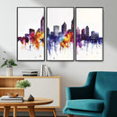 Atlanta Skyline Wall Art Canvas Print – Framed Colorful by MyGreatCanvas | Canvas Wall Art Prints | Photo Prints & Wall Decor