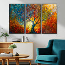 Yggdrasil Tree of Life Mosaic Stained Glass Wall Art, Tree