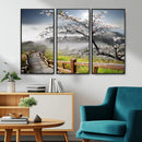 Sakura Cherry Blossom Pathway Canvas Wall Art – Tranquil