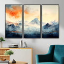 Warm Clouds Abstract Mountain Wall Art, Modern Landscape by MyGreatCanvas | Canvas Wall Art Prints | Photo Prints & Wall Decor