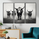 Texas Longhorn Wall Art Canvas Print, Framed Speckled Cow by MyGreatCanvas | Canvas Wall Art Prints | Photo Prints & Wall Decor