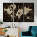 Vibrant Watercolor World Map Wall Art – Stunning Multicolor by MyGreatCanvas | Canvas Wall Art Prints | Photo Prints & Wall Decor