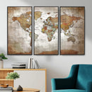 Vibrant Watercolor World Map Canvas Wall Art – Framed Travel by MyGreatCanvas | Canvas Wall Art Prints | Photo Prints & Wall Decor