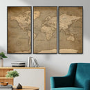 World Map Canvas Print – Framed Travel Map Wall Art for by MyGreatCanvas | Canvas Wall Art Prints | Photo Prints & Wall Decor