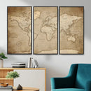 Colorful Watercolor World Map Canvas Wall Art – Framed by MyGreatCanvas | Canvas Wall Art Prints | Photo Prints & Wall Decor