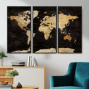Extra Large World Map Canvas Print – Detailed Map Classic