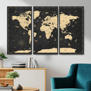 World Map Canvas Print – Detailed Map of the World Wall Art by MyGreatCanvas | Canvas Wall Art Prints | Photo Prints & Wall Decor