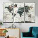 World Map Canvas Print – Framed Travel Map Wall Art for by MyGreatCanvas | Canvas Wall Art Prints | Photo Prints & Wall Decor