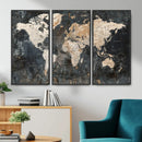 World Map Canvas Print – Detailed Map of the World Wall Art by MyGreatCanvas | Canvas Wall Art Prints | Photo Prints & Wall Decor