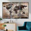 Black and White World Map Canvas Print – Framed Wall Art for by MyGreatCanvas | Canvas Wall Art Prints | Photo Prints & Wall Decor