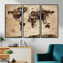 World Map Wall Art Canvas Print by MyGreatCanvas | Canvas Wall Art Prints | Photo Prints & Wall Decor