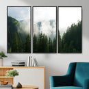 Misty Mountain Forest Canvas Print, Foggy Pine Trees Nature by MyGreatCanvas | Canvas Wall Art Prints | Photo Prints & Wall Decor